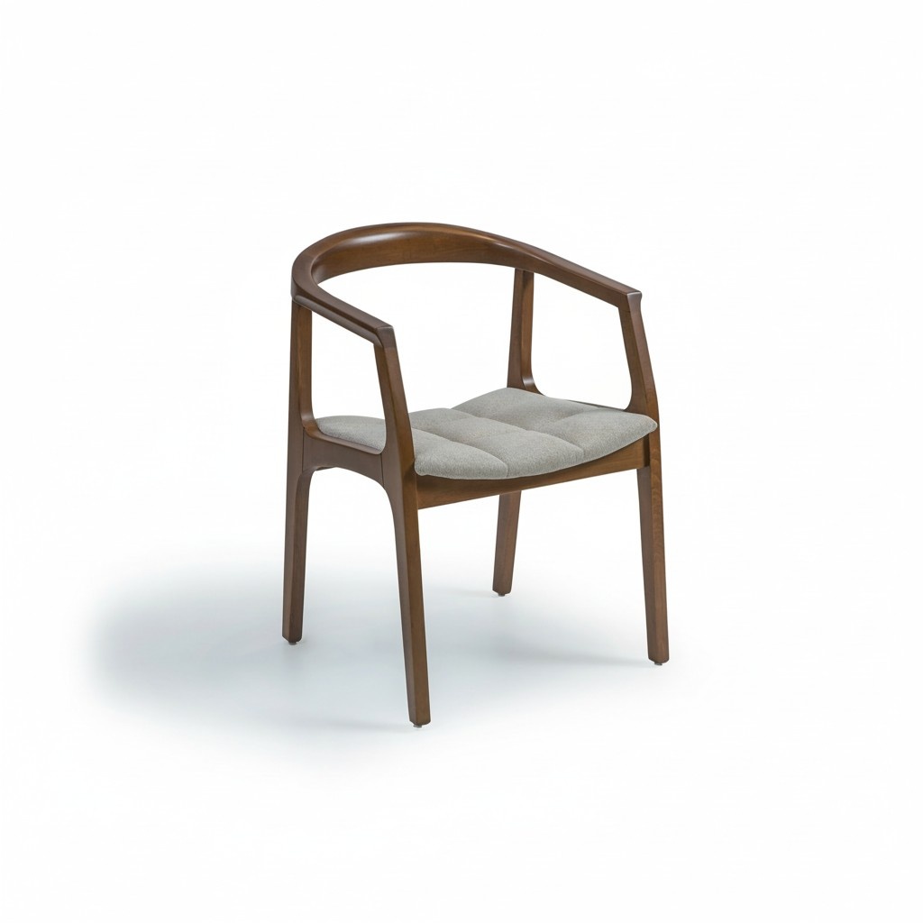 Braun Stuhl mit Armlehnen Modern Esszimmer Holz Stuhl Einrichtung Design Braun Stuhl mit Armlehnen Modern Esszimmer Holz Stuhl Einrichtung Design