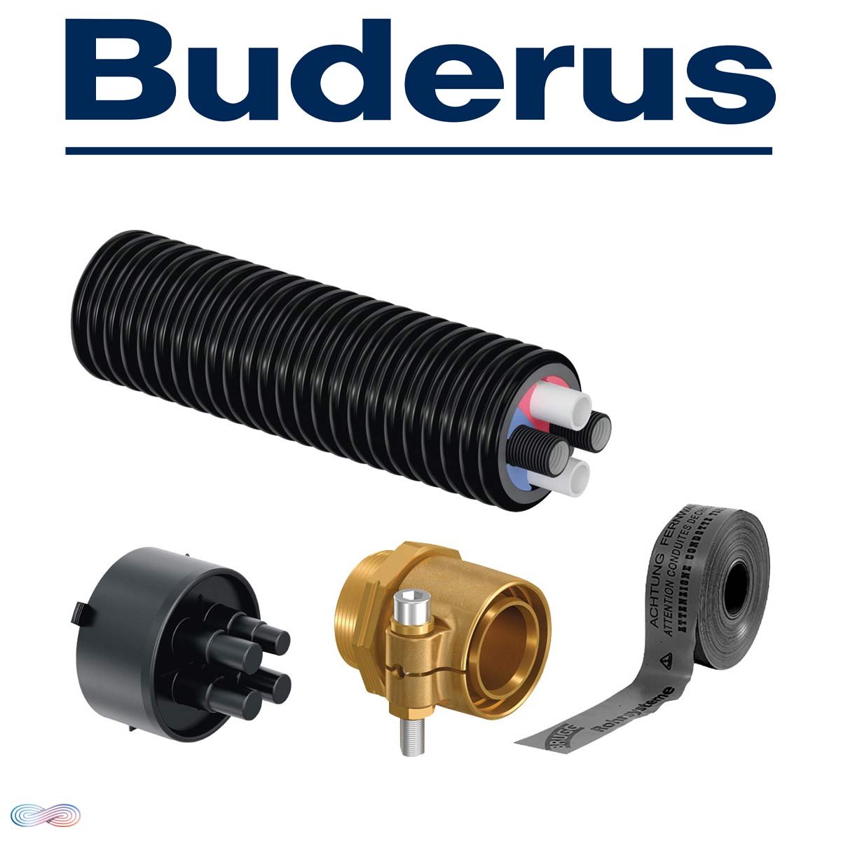 Buderus ECOFLEX Anschlußpaket WP 4xDN32 | 8 Meter"" Buderus ECOFLEX Anschlußpaket WP 4xDN32 | 8 Meter""