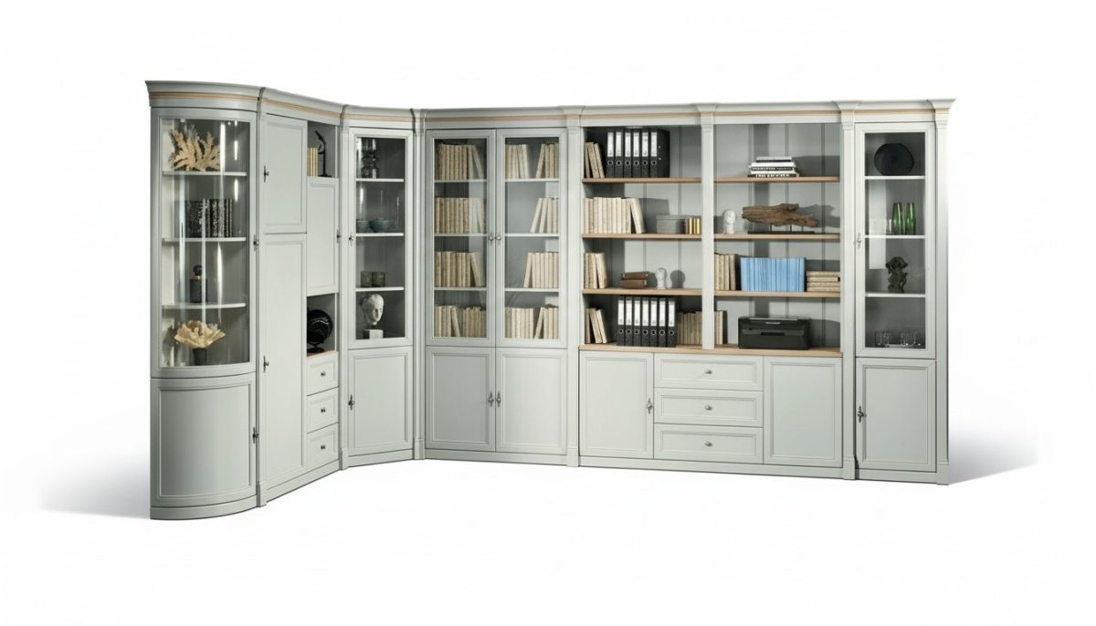 Büro Einrichtung Tisch mit Schubladen Arbeitszimmer Home Office Schreibtisch neu