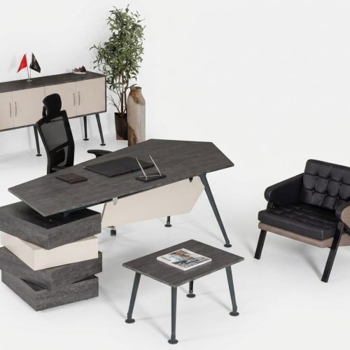 Büro Set Schreibtisch Arbeitszimmer Komplett 3 tlg Büro Einrichtung Neu
