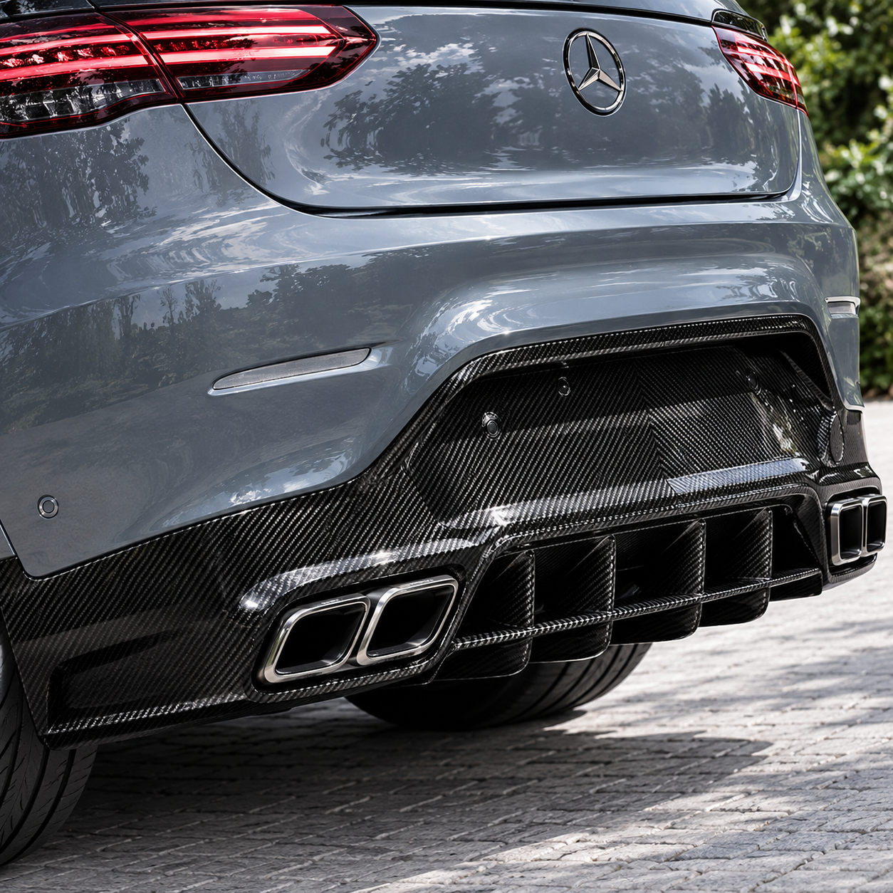 Carbon Heckschürze / Diffuser für Mercedes-Benz GLC Coupe - MANHART