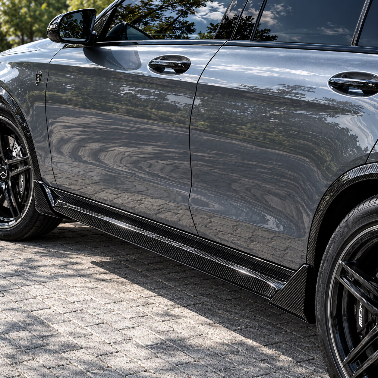 Carbon Seitenschweller für Mercedes-Benz GLC Coupe zweiteilig - MANHART
