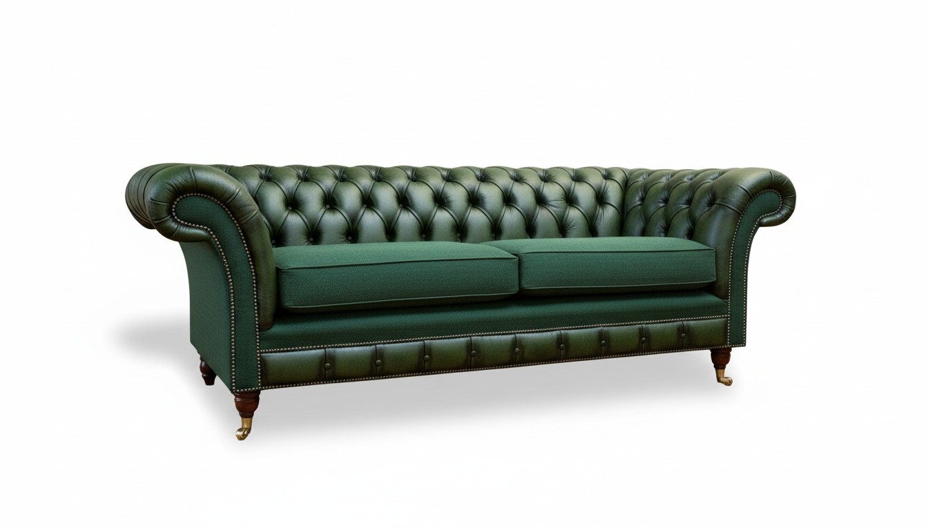Chesterfield 3 Sitzer Leder Grün Moderne Couchen Design Couchen Sofa Chesterfield 3 Sitzer Leder Grün Moderne Couchen Design Couchen Sofa