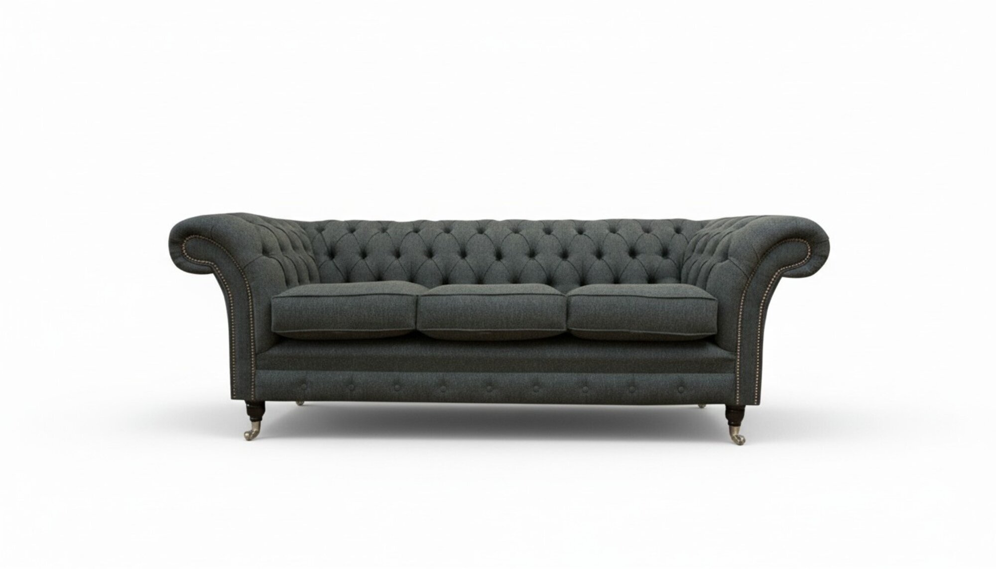 Chesterfield Dreisitzer Sofa Grau Moderne Couchen Sofas Design Couch Chesterfield Dreisitzer Sofa Grau Moderne Couchen Sofas Design Couch