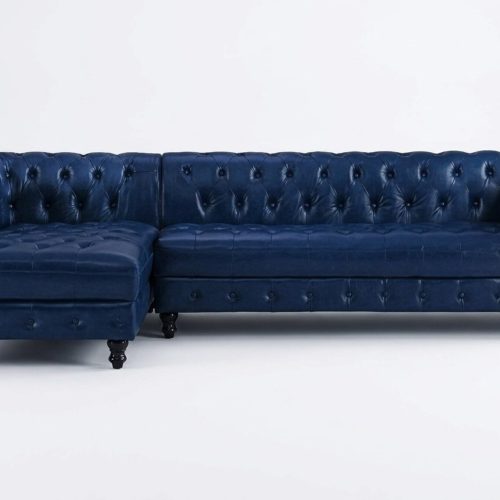 Chesterfield Ecksofa Sofa Couch Polster Eckgarnitur klassische Möbel