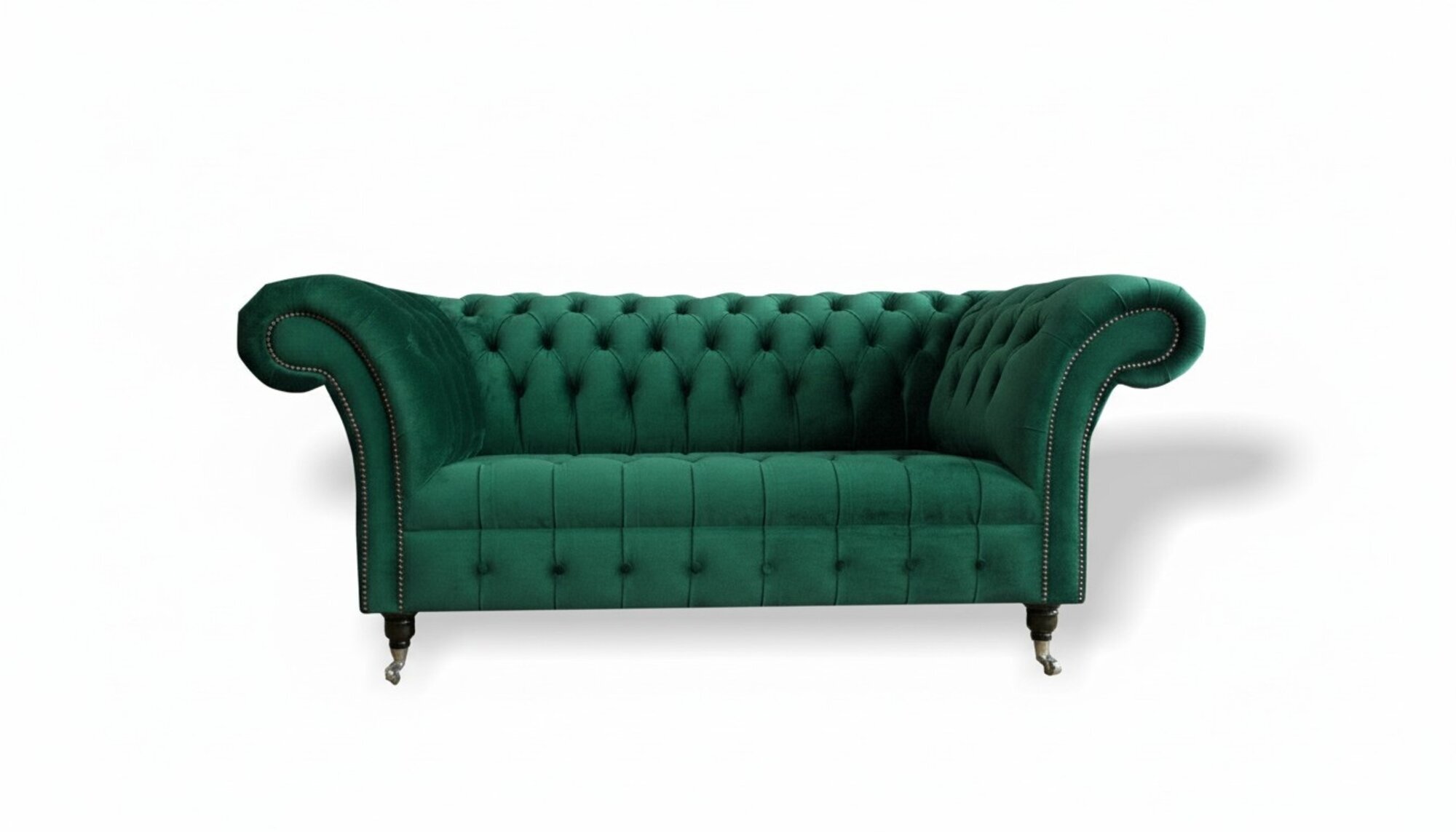 Chesterfield Grüne 2 Sitzer Couch Polster Sofas Couchen Design Sofa Club Textil Chesterfield Grüne 2 Sitzer Couch Polster Sofas Couchen Design Sofa Club Textil