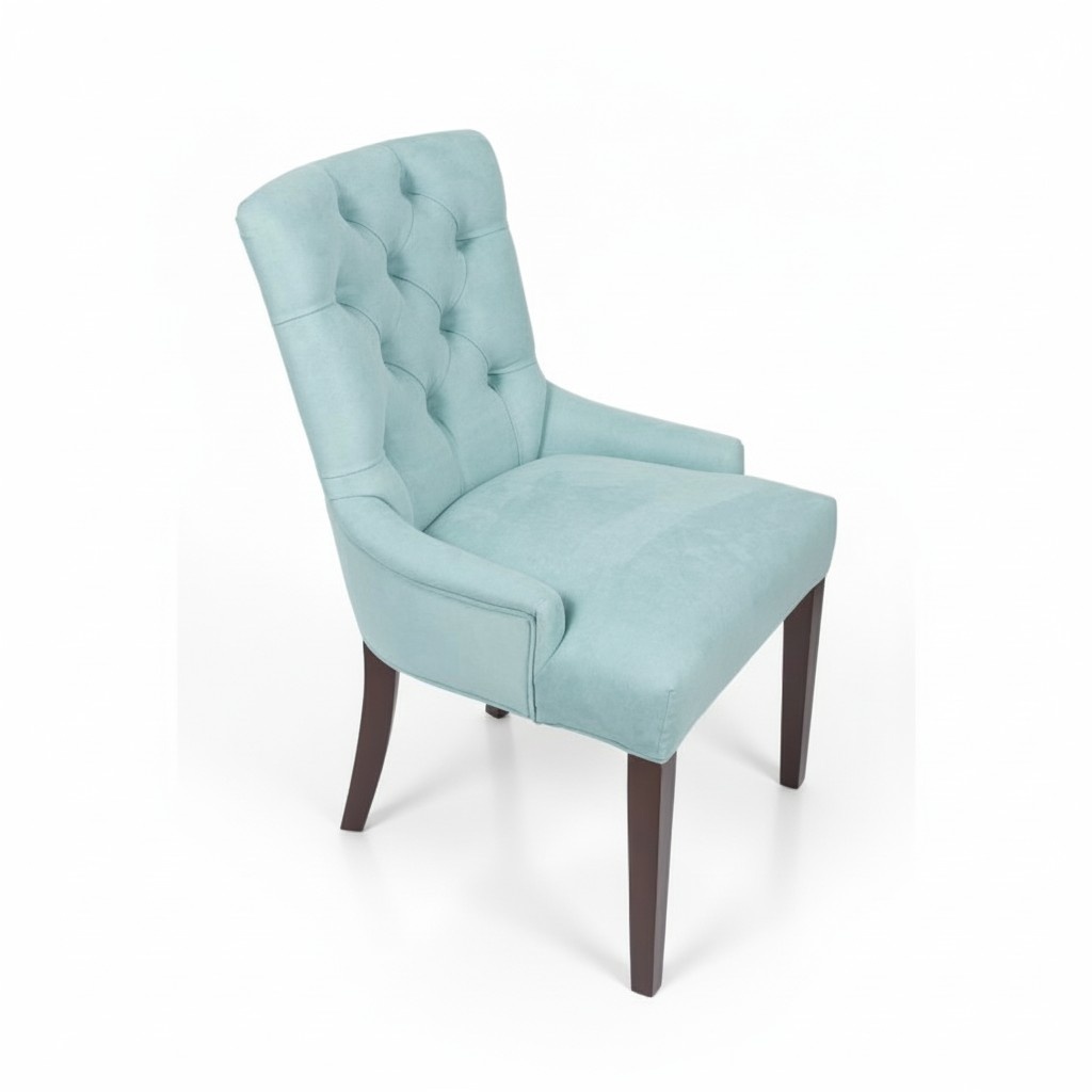 Chesterfield Polster Stühle Garnitur Set Esszimmer Gruppe 4x Sessel Lehn