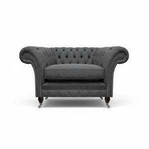 Chesterfield Sessel Polstermöbel Luxus Textil Möbel Wohnzimmer Chesterfield