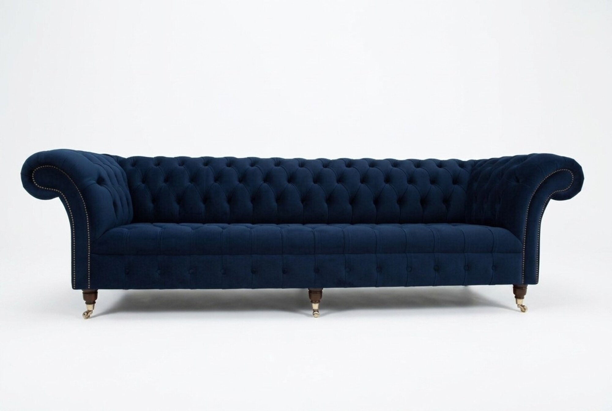 Chesterfield Sofa Samt Viersitzer Design Sofas Polster Couchen Couch Samt
