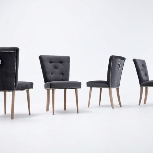 Chesterfield Stuhl Set Gruppe 2x Lehnstuhl Stühle Garnitur Sitz Polster