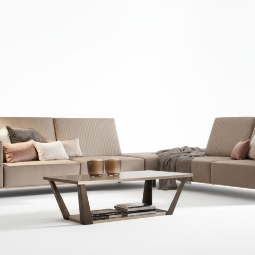 Couchtisch Tisch Polster Design Glastisch Beistell Holz Sofa Couch Braun Tische