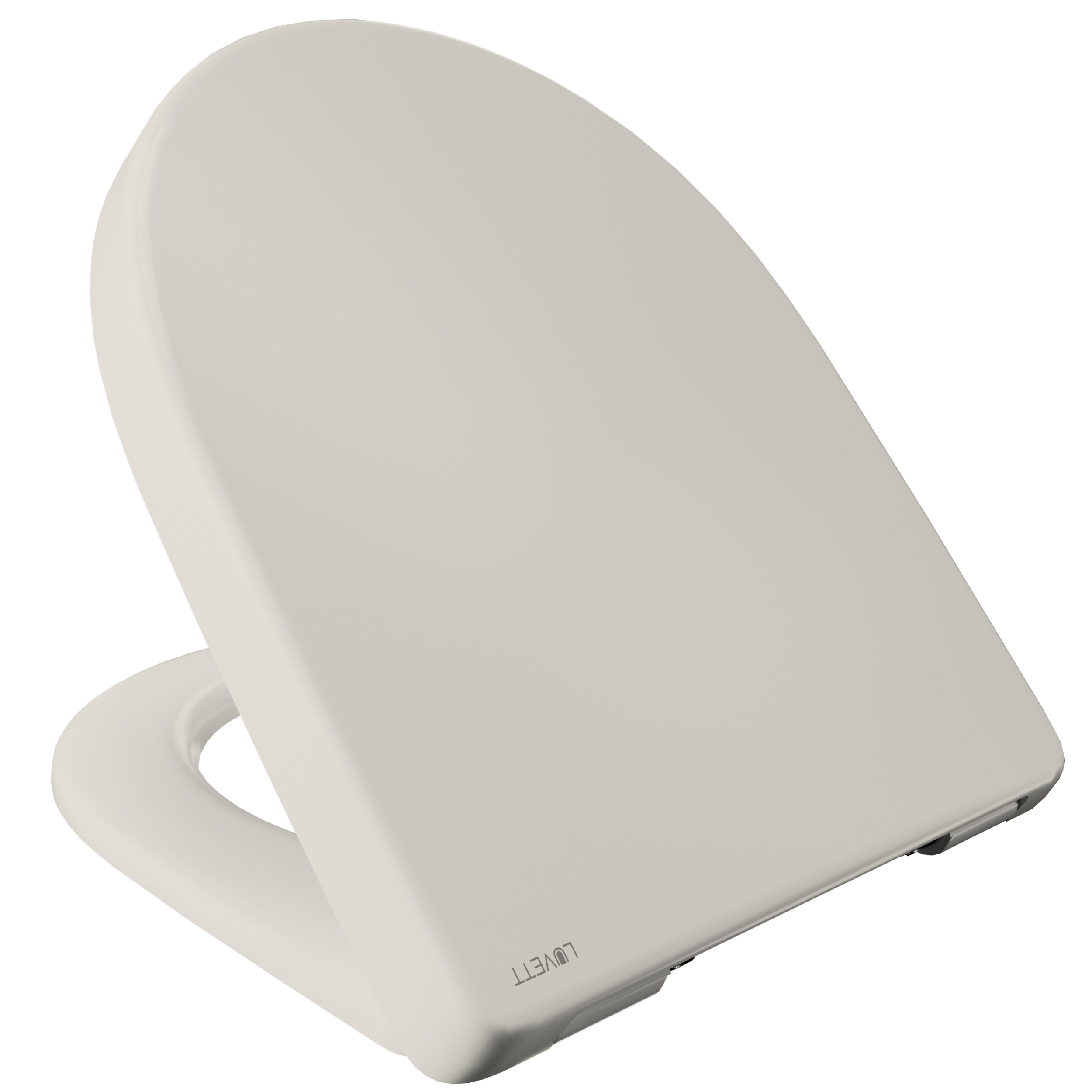 Luvett® WC-Sitz D140 D-Form mit Absenkautomatik, u.a. Geberit Renova