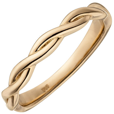Damen Ring geflochten 585 Gold Rotgold Rotgoldring-50