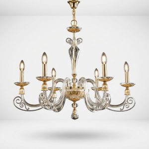 Deckenleuchte Luxus Kronleuchter Kristall Lampe Hängeleuchte Goldene Lampen