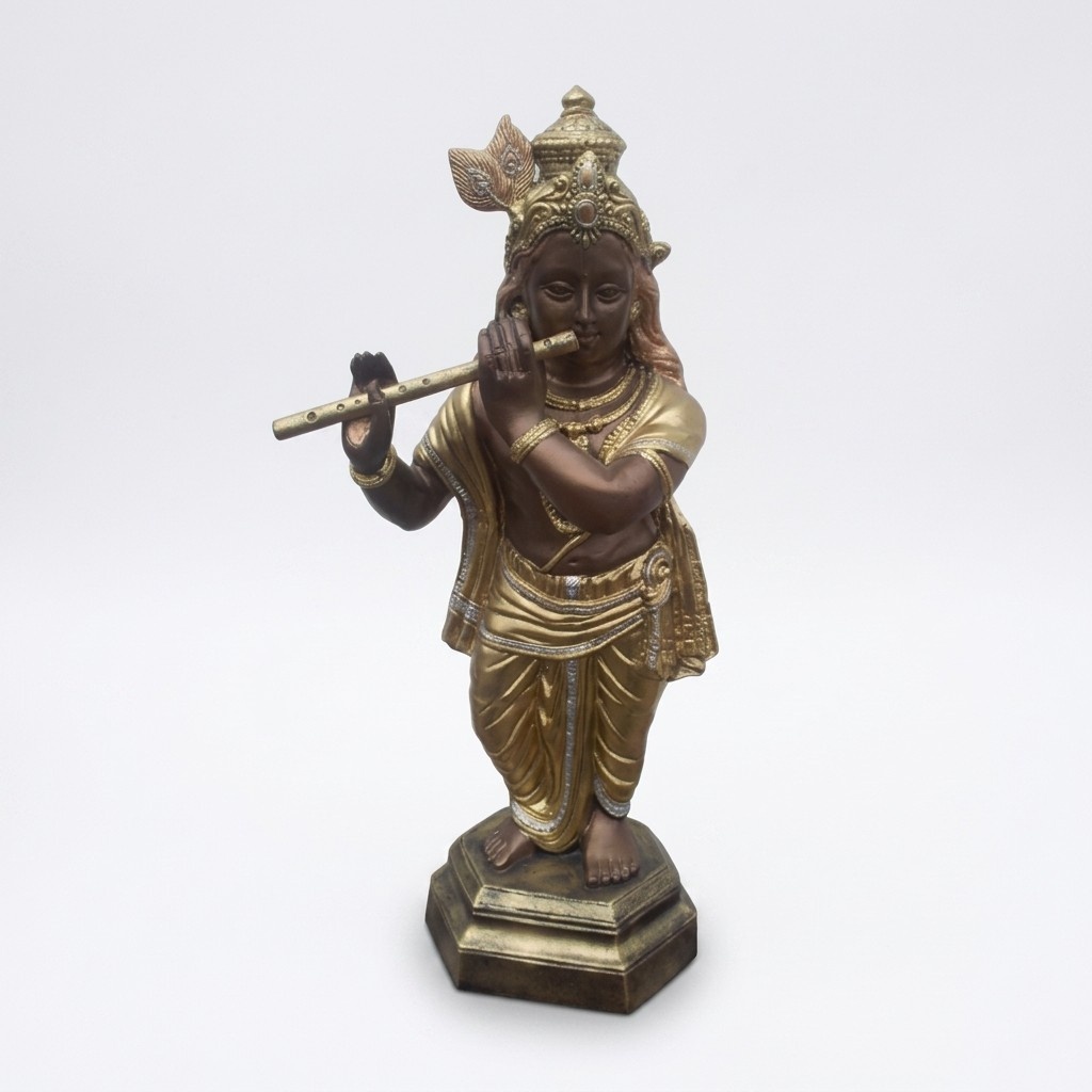 Deko Figur Statue Skulptur 82 cm Figuren Statuen Skulpturen Flöte
