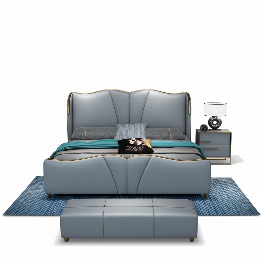 Design Blau 2x Nachttisch Beistelltische Schlafzimmer Holz Luxus Konsolen Design Blau 2x Nachttisch Beistelltische Schlafzimmer Holz Luxus Konsolen