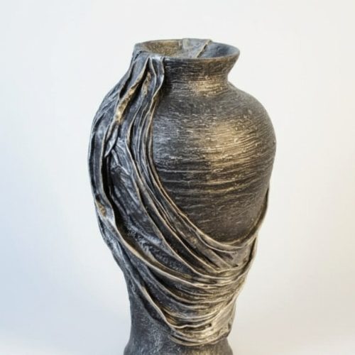 Design Blumen Topf Dekoration XXL Vase Vasen Handarbeit Deko Kelch
