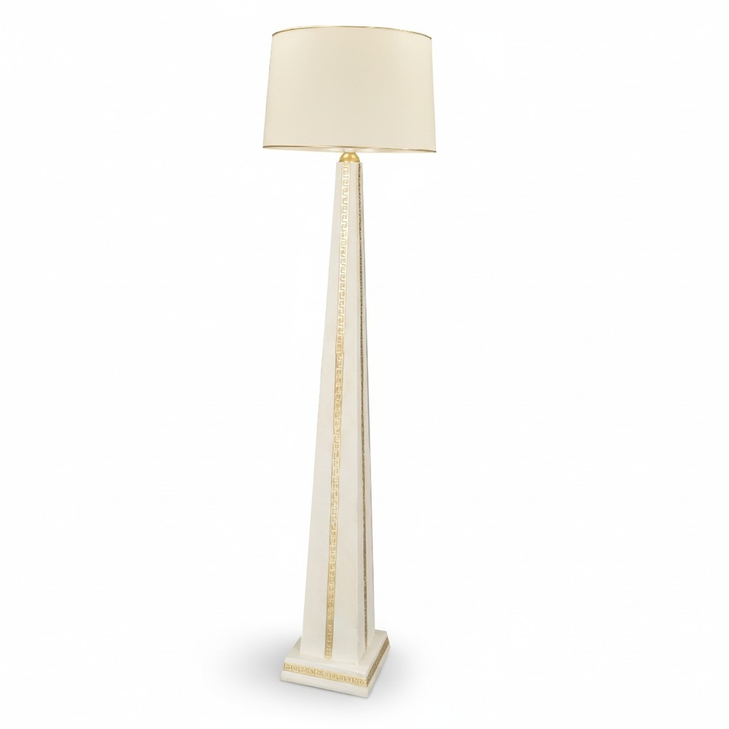 Design Stehllampe Designer Steh Leuchte Lampe Schirm Pyramide Design Stehllampe Designer Steh Leuchte Lampe Schirm Pyramide