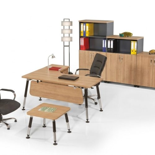 Designer Büromöbel Arbeitszimmer Set Schreibtisch Couchtisch Schrank 3tlg