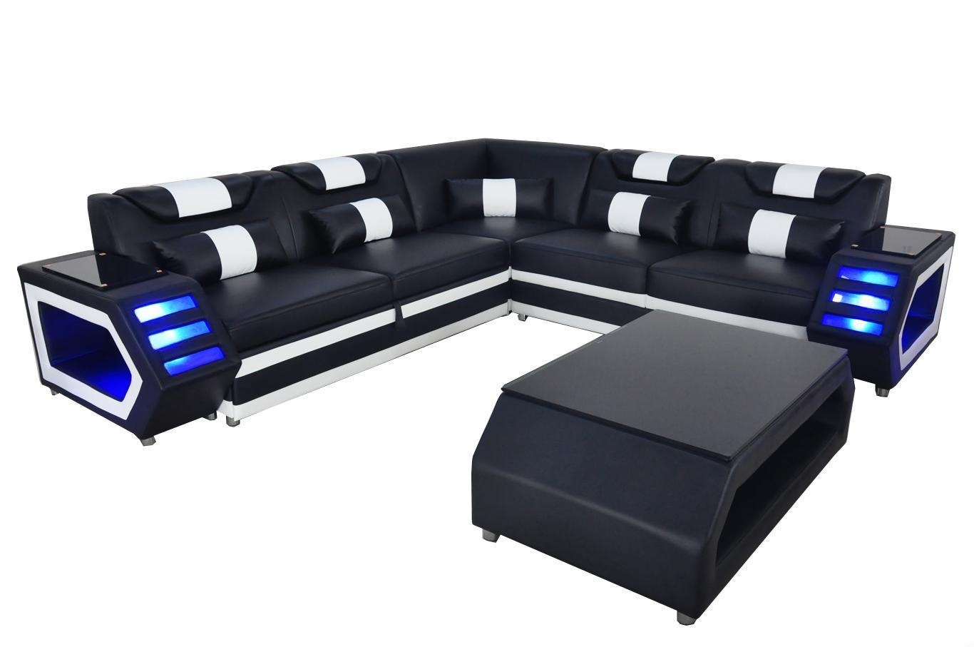 Designer Polster Couch Eck Leder Ecke Sofa Polster Landschaft Zimmer Designer Polster Couch Eck Leder Ecke Sofa Polster Landschaft Zimmer