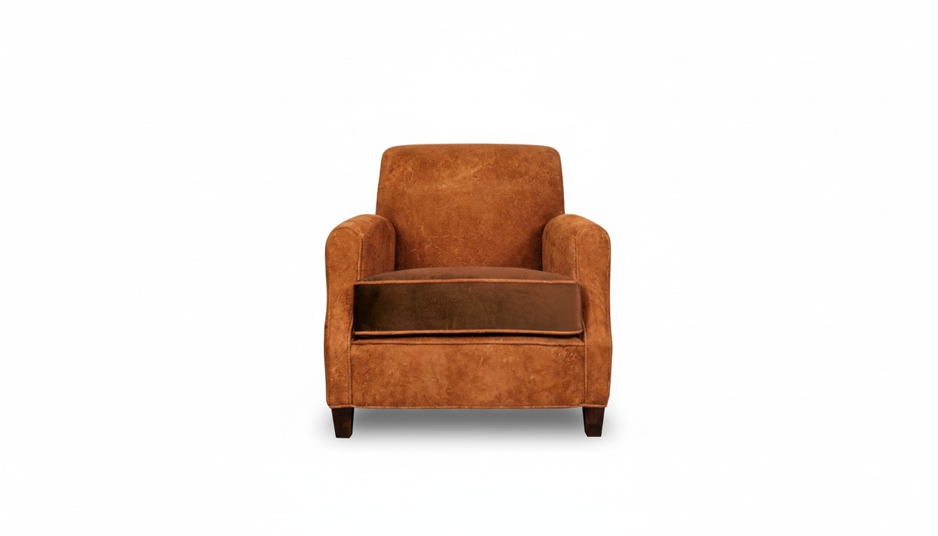 Designer Sessel 1 Sitzer Leder Textil Luxuspolster Chesterfield Hellbraun Designer Sessel 1 Sitzer Leder Textil Luxuspolster Chesterfield Hellbraun
