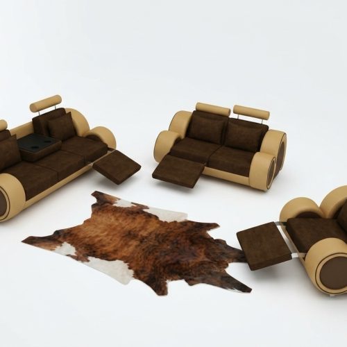 DESIGNER SOFA SITZER RELAX COUCH POLSTERGARNITUR TEXTIL NEUSOFAGARNITUR 3/2/1 !!
