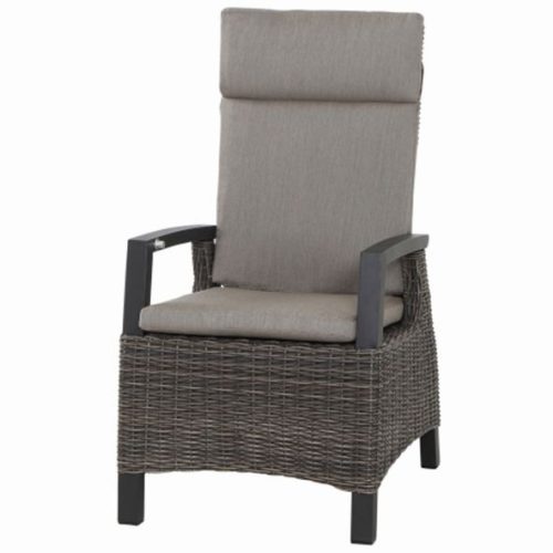 Diningsessel CORIDO in Aluminium anthrazit/Geflecht charcoal grey