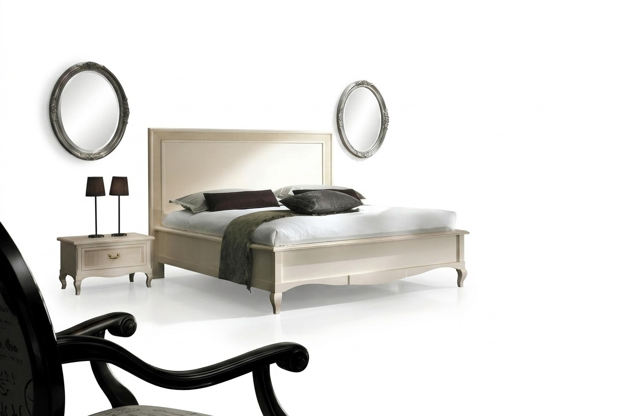 Doppelbett Betten Schlafzimmer Möbel Massivholz Vaccari cav giovanni Bett Doppelbett Betten Schlafzimmer Möbel Massivholz Vaccari cav giovanni Bett