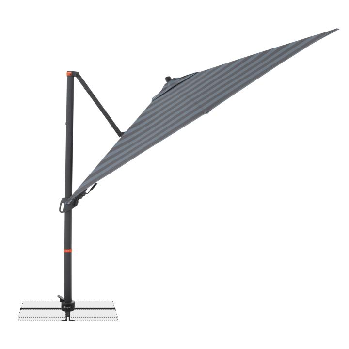 Doppler Pendelschirm MYZONE in Farbe Blockstreifen Anthrazit
