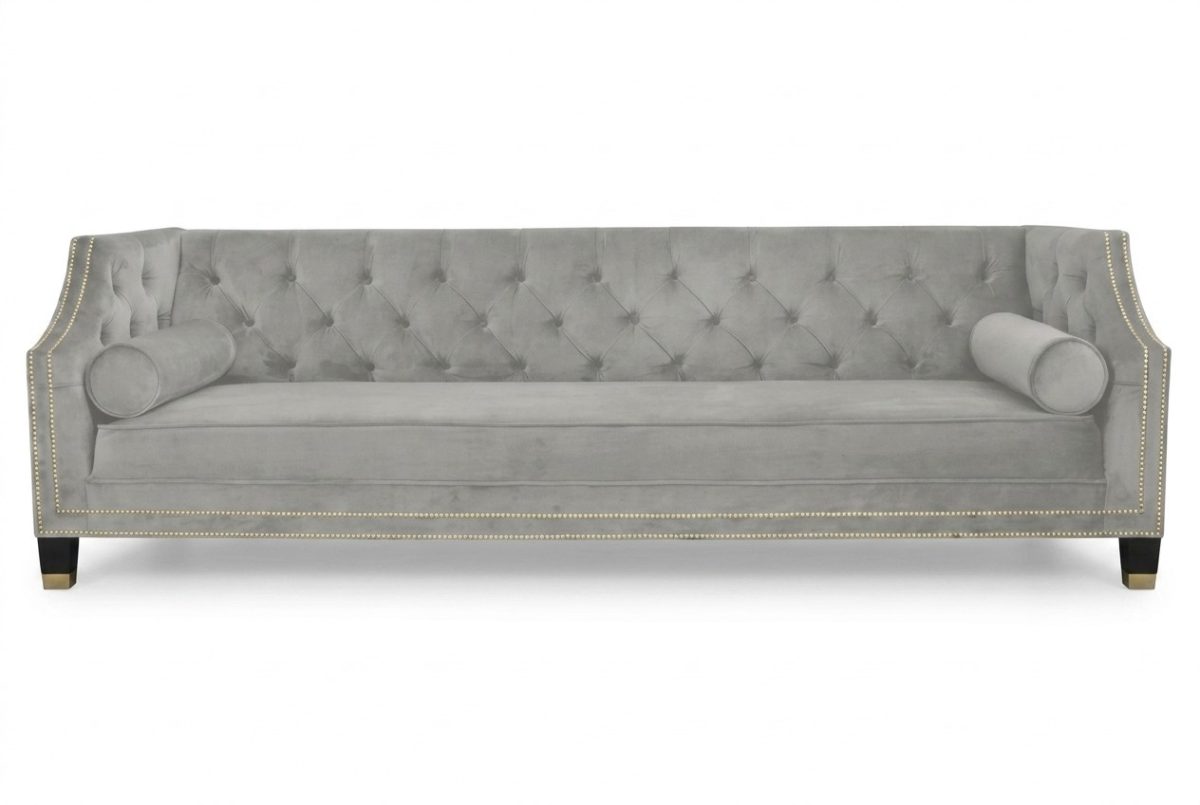 Dreisitzer Stoff Wohnzimmer Design Couchen Polster Sofa Sofas Chesterfield Neu