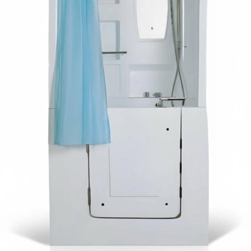 Duschbadewanne Sitzbadewanne Kombinierte Badewanne mit Dusche 100x78 cm