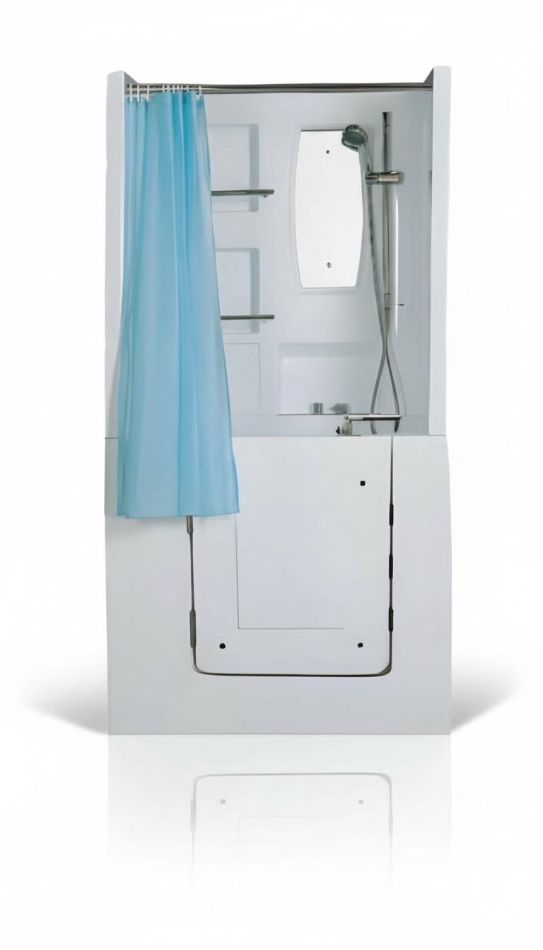 Duschbadewanne Sitzbadewanne Kombinierte Badewanne mit Dusche 100x78 cm Duschbadewanne Sitzbadewanne Kombinierte Badewanne mit Dusche 100x78 cm
