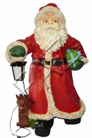 Design Weihnachtsmann Figur Garten Statue Skulptur Skulpturen Deko
