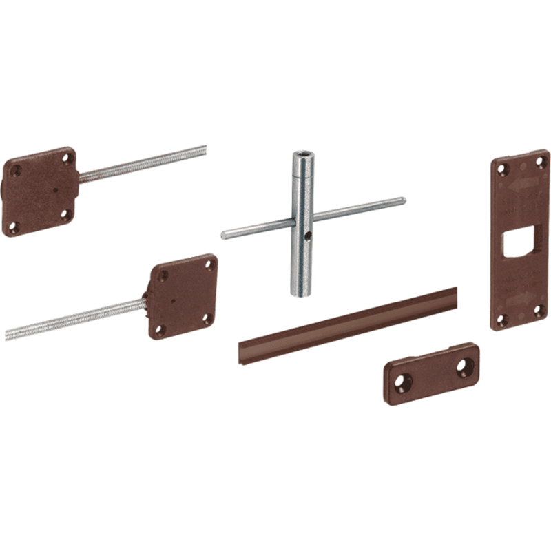 MB-Ausrichtbeschlag; TS 16; TH max. 2600mm 73347; Kunststoff braun MB-Ausrichtbeschlag; TS 16; TH max. 2600mm 73347; Kunststoff braun