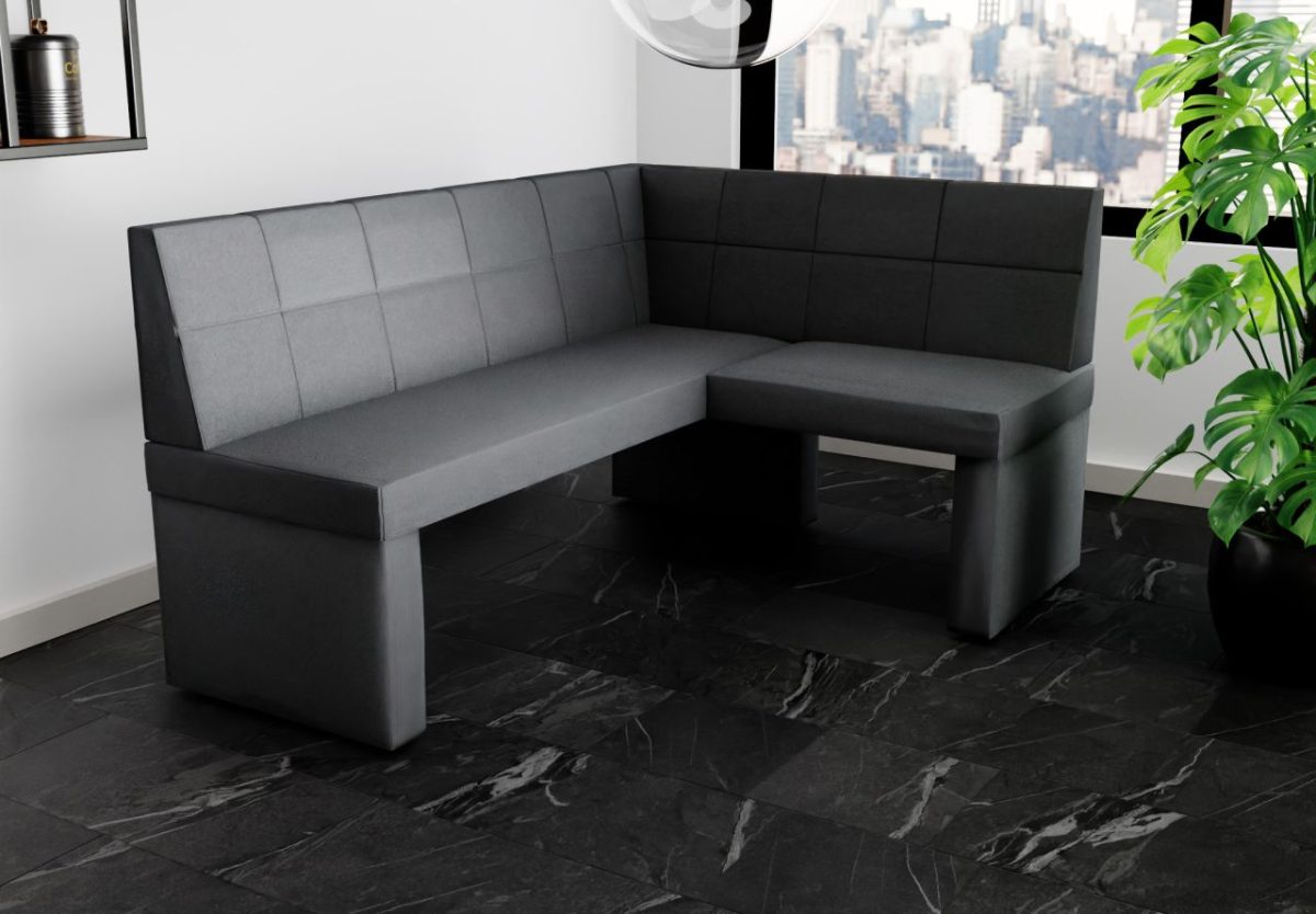 Eckbank Bank Küchenbank 168×128 cm BLAKE L Stoff Soro Anthrazit Eckbank Bank Küchenbank 168×128 cm BLAKE L Stoff Soro Anthrazit