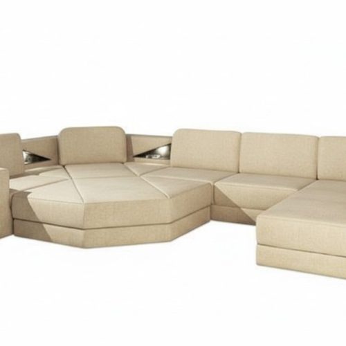Ecksofa Polster Sitz Stoff Couch Sofas Couchen U Form Wohnlandschaft Möbel Neu