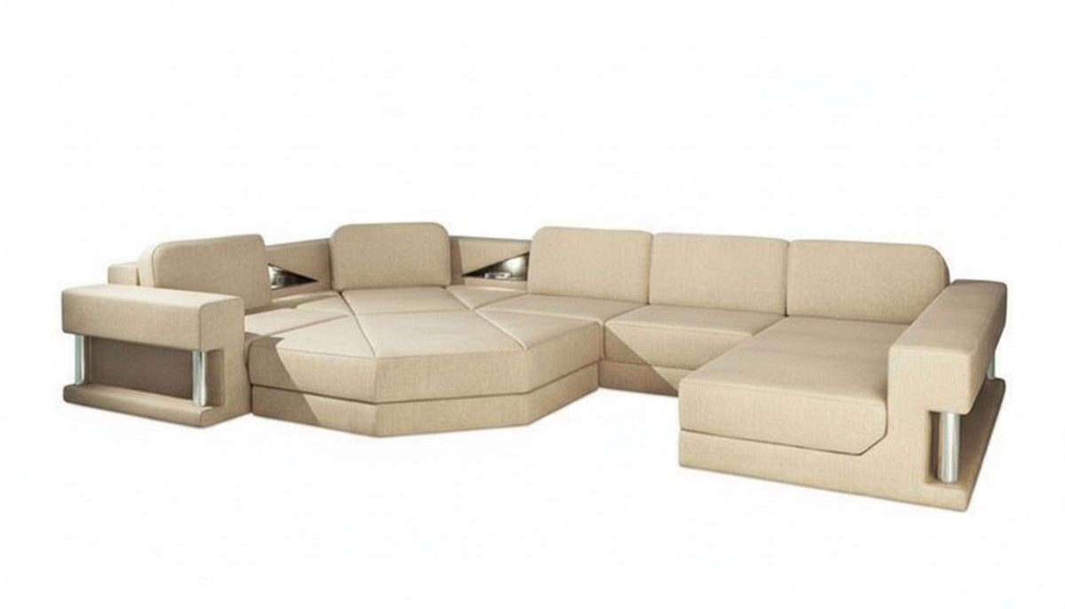 Ecksofa Polster Sitz Stoff Couch Sofas Couchen U Form Wohnlandschaft Möbel Neu Ecksofa Polster Sitz Stoff Couch Sofas Couchen U Form Wohnlandschaft Möbel Neu