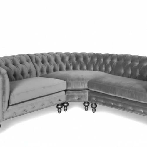 Ecksofa Sofa Couch Wohnlandschaft Eckgarnitur Sofas Couchen Chesterfield Silber Ecksofa Sofa Couch Wohnlandschaft Eckgarnitur Sofas Couchen Chesterfield Silber