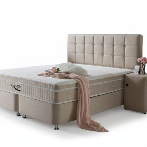 Edel Boxspring Bett 3tlg Set Nachttisch Betten Möbel Luxus Schlafzimmer