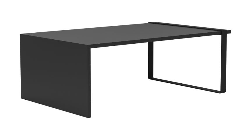 Eglo Living Couchtisch MASSIM ca. 100x60cm, H35 cm in Stahl schwarz - Gallery 1 Eglo Living Couchtisch MASSIM ca. 100x60cm, H35 cm in Stahl schwarz