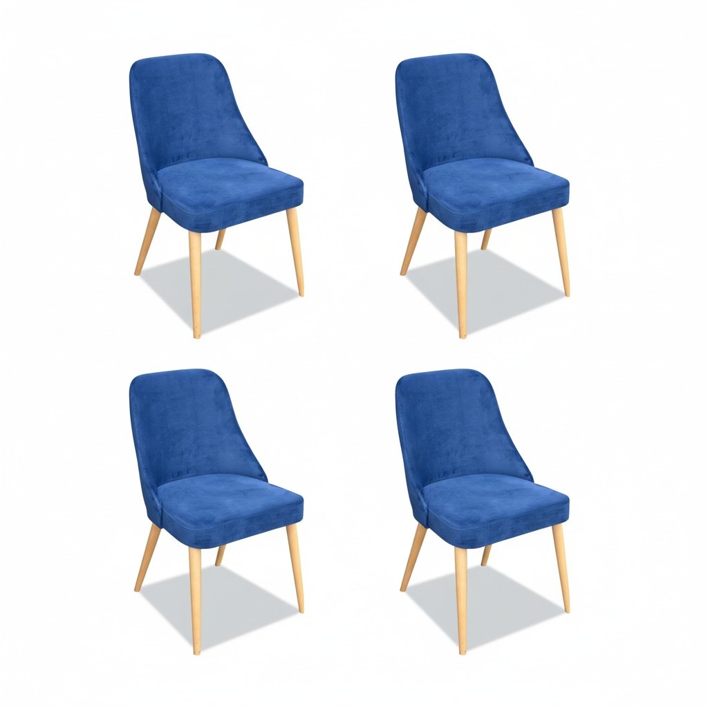 Elegant Modern Stuhl Holz Ess Zimmer Möbel Set 4x Stuhl Luxus Neu Blau Neu Elegant Modern Stuhl Holz Ess Zimmer Möbel Set 4x Stuhl Luxus Neu Blau Neu