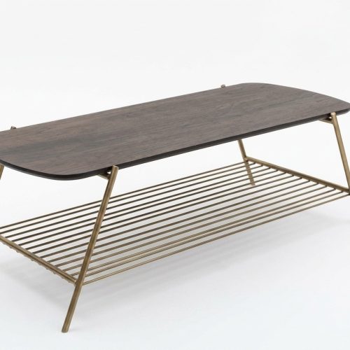 Eleganter Couchtisch aus Holz und Metall modernes Design für jedes Zuhause