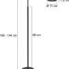 Steinhauer Stehleuchte Soleil - schwarz - Aluminium - 3515ZW