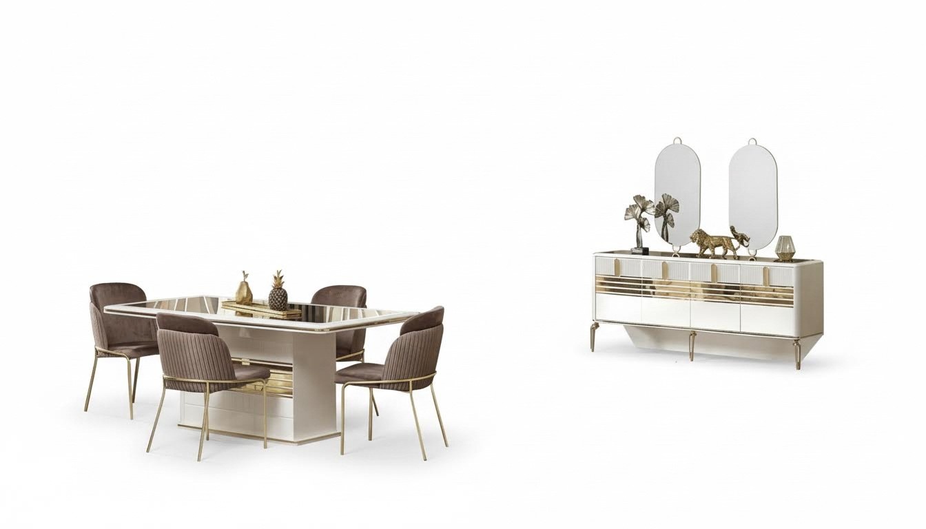 Esszimmer Set Essgruppe Komplettgarnitur Essgarnitur Konsole Spiegel 8tlg. Esszimmer Set Essgruppe Komplettgarnitur Essgarnitur Konsole Spiegel 8tlg.