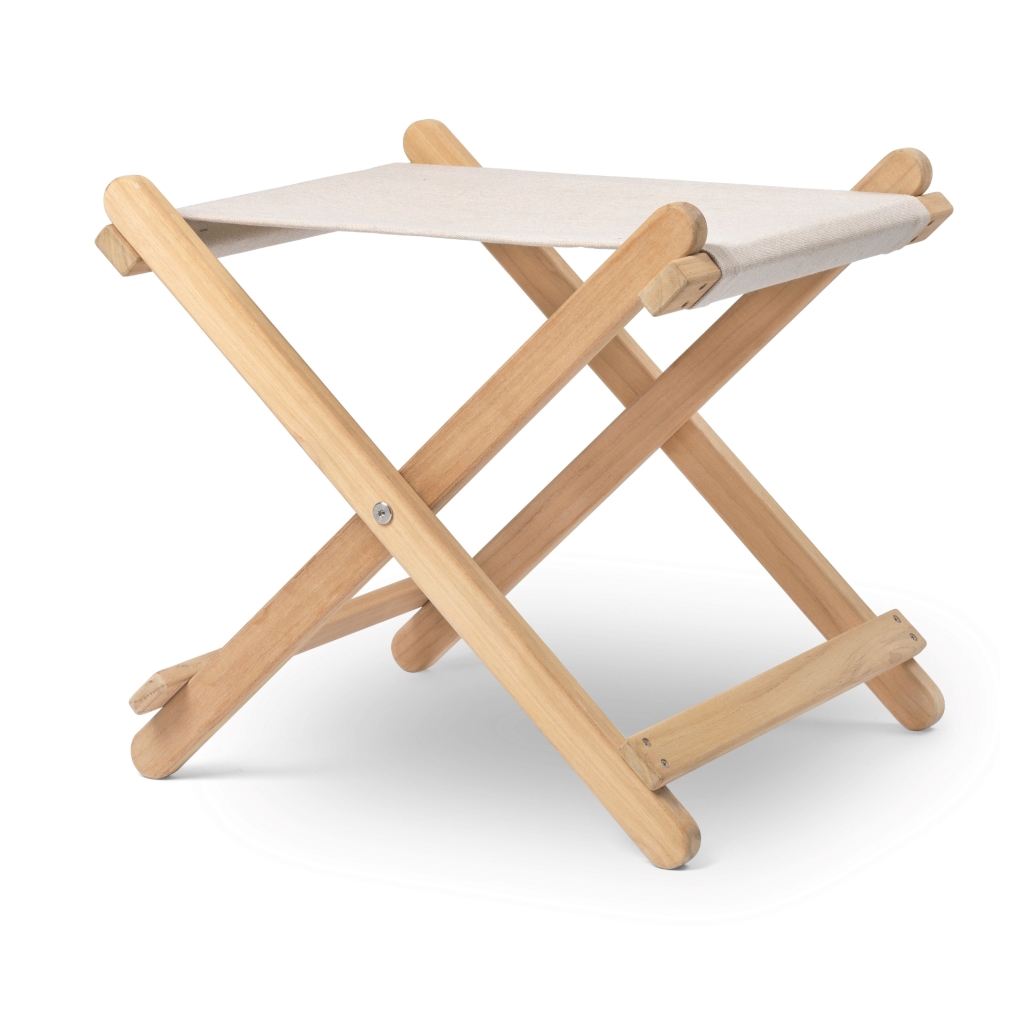 Carl Hansen & Søn - BM5768 - klappbarer Fußhocker aus Teakholz Carl Hansen & Søn - BM5768 - klappbarer Fußhocker aus Teakholz