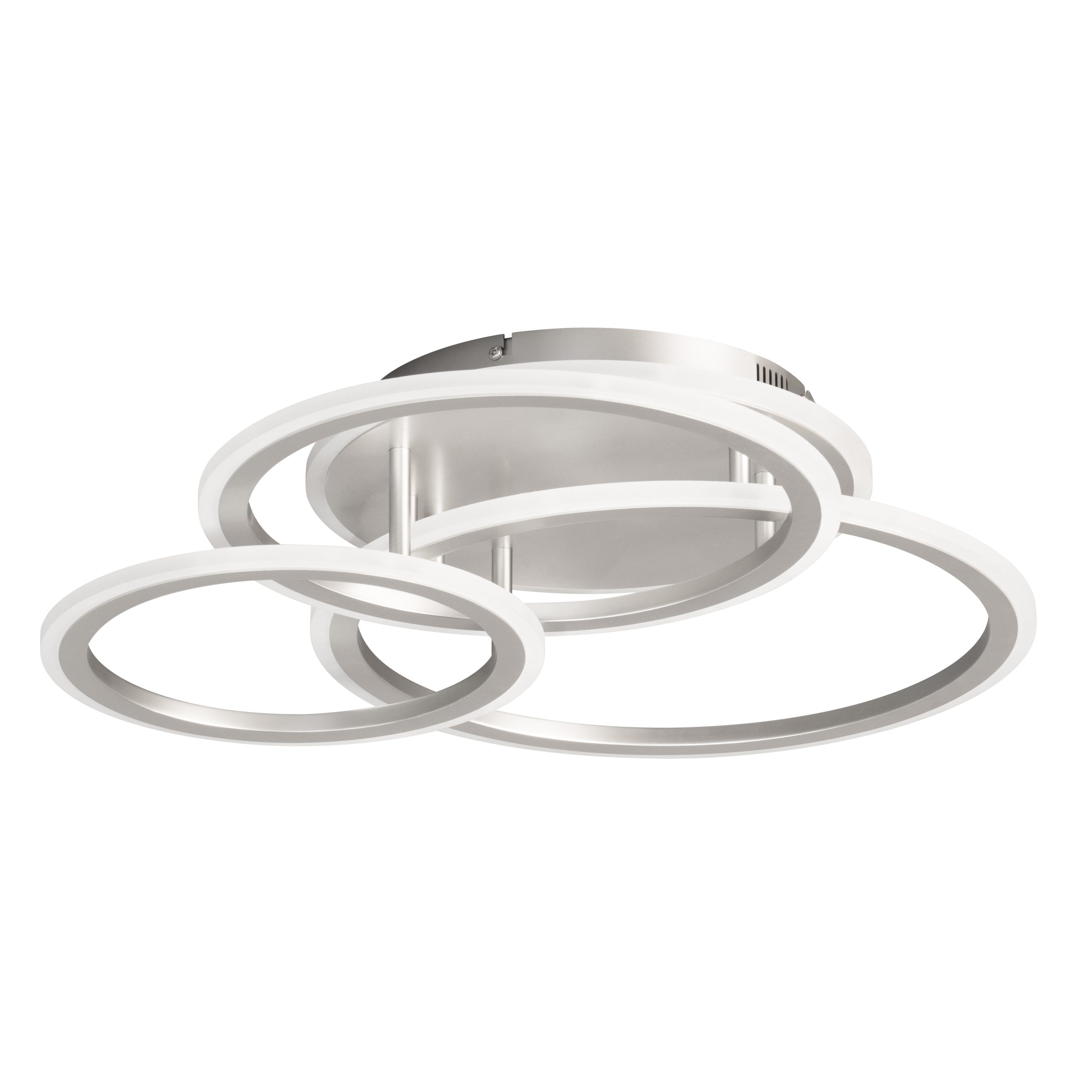 Fischer & Honsel LED-Deckenleuchte GELDER 1-flammig in Farbe Nickel matt/Acryl satiniert