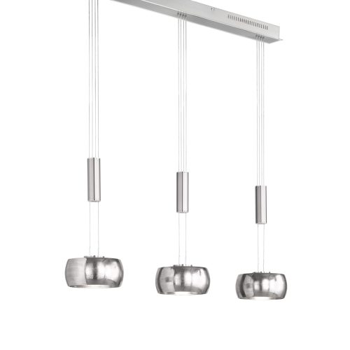Fischer & Honsel LED-Pendelleuchte COLETTE 3-flammig in Farbe Nickel matt/Metall nickelfarbig antik Fischer & Honsel LED-Pendelleuchte COLETTE 3-flammig in Farbe Nickel matt/Metall nickelfarbig antik