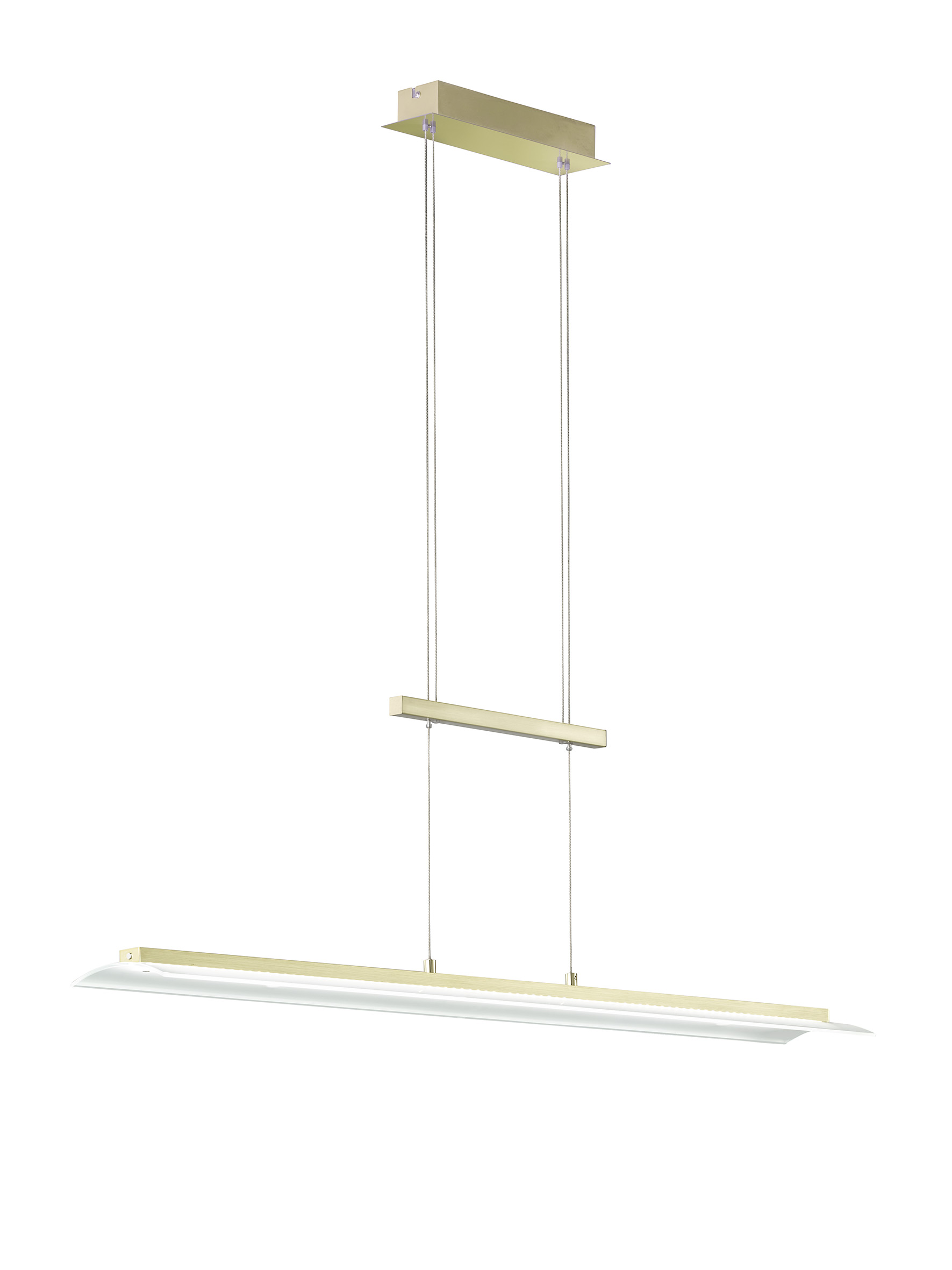 Fischer & Honsel LED-Pendelleuchte ROOF 1-flammig in Farbe Messing matt/Abdeckglas teilsatiniert Rand klar Fischer & Honsel LED-Pendelleuchte ROOF 1-flammig in Farbe Messing matt/Abdeckglas teilsatiniert Rand klar