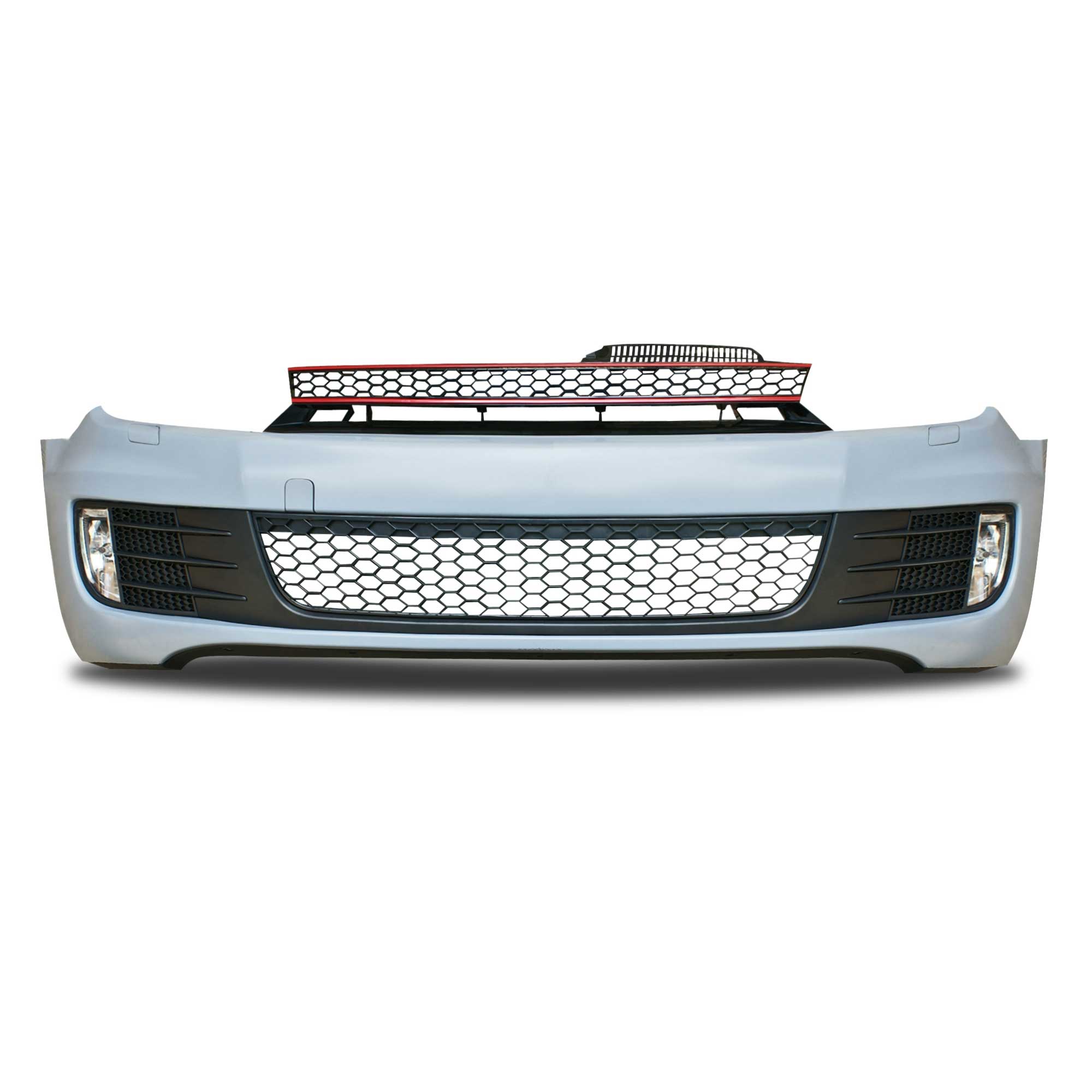 Front Stoßstange Kühlergrill Gitter Nebelscheinwerfer Spoiler für VW Golf 6 VI Front Stoßstange Kühlergrill Gitter Nebelscheinwerfer Spoiler für VW Golf 6 VI