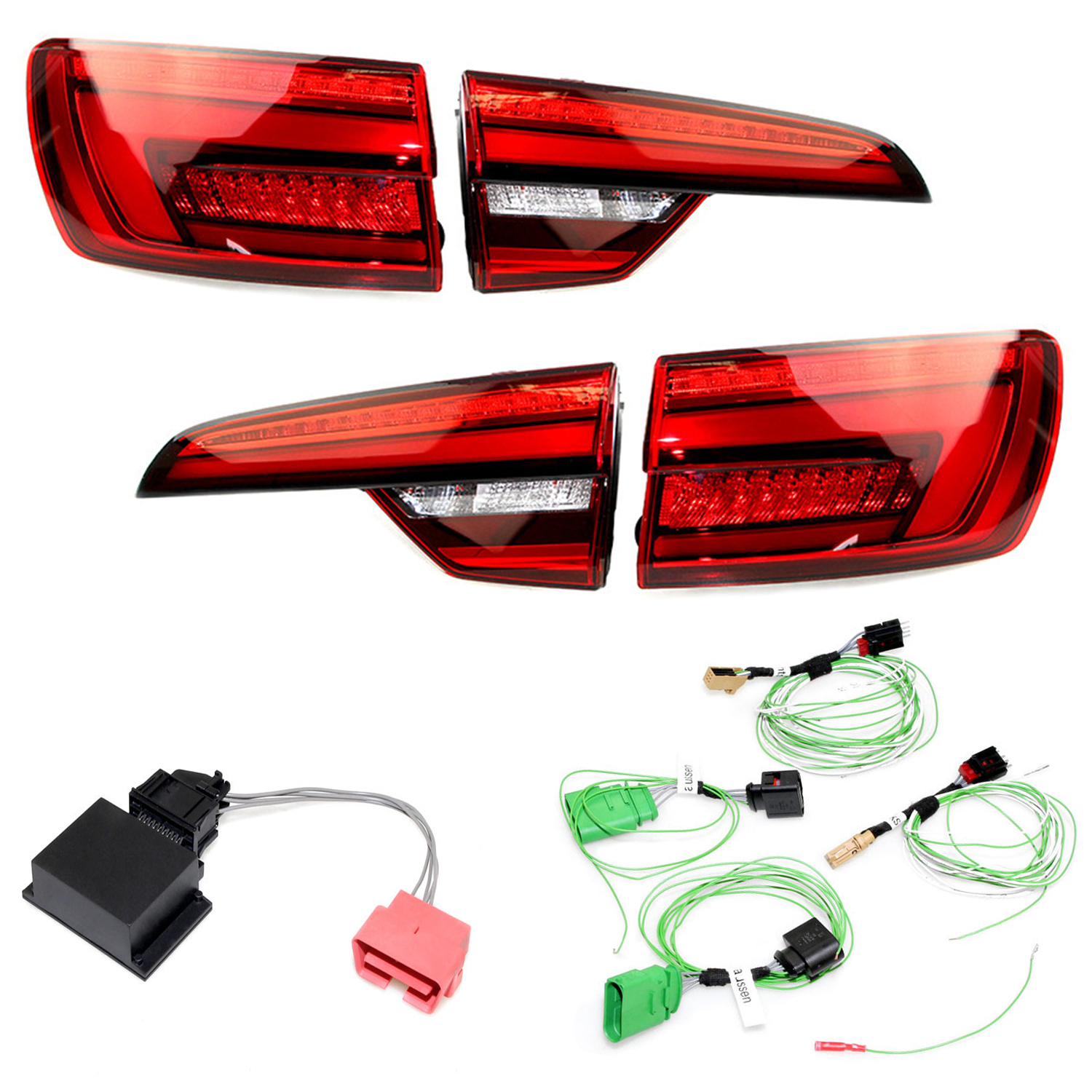 Für Audi A4 B9 8W RHD ! Original Kufatec SET Rückleuchten dynamischer Blinker